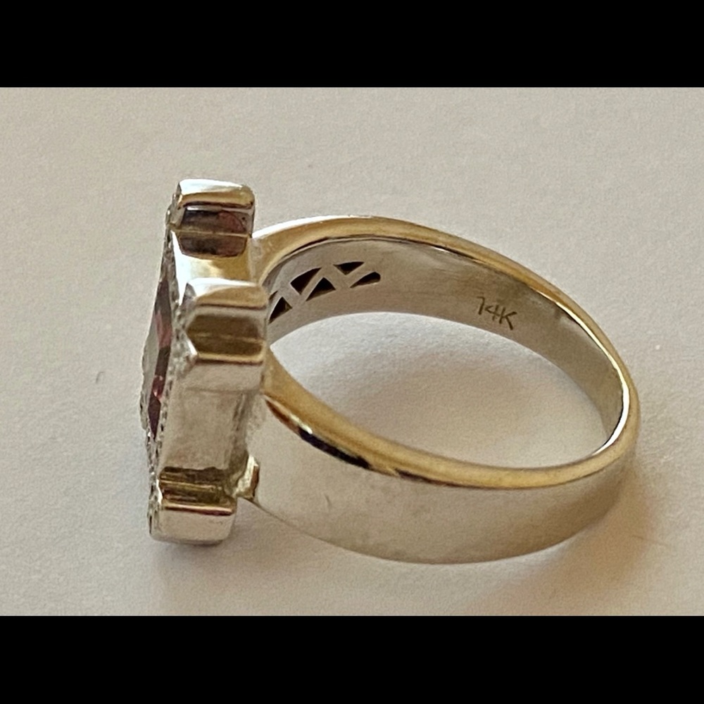 White Gold Tourmaline Ring - Picture 6 of 6
